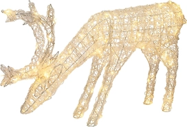 Световая фигура Олень 160 LED IP44 58 см белый мерцающий