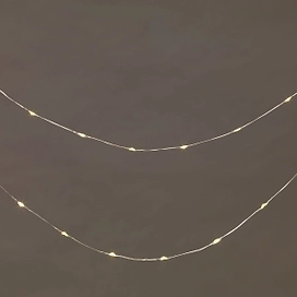 Гирлянда нить 320 LED теплый белый 31,9+3м шн