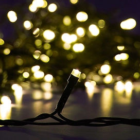 Гирлянда нить SH LIGHTS 50 LED теплый белый 5 м