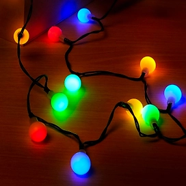 Гирлянда шарики SH LIGHTS 64 LED RGB 6,4 м