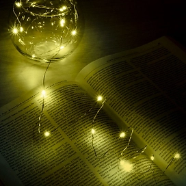 Гирлянда нить SH LIGHTS 100 LED теплый белый 10 м