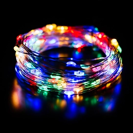 Гирлянда нить SH LIGHTS 100 LED мультиколор 10 м