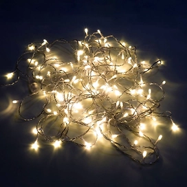 Гирлянда нить SH LIGHTS 120 LED теплый белый 12 м LD120-WW-E