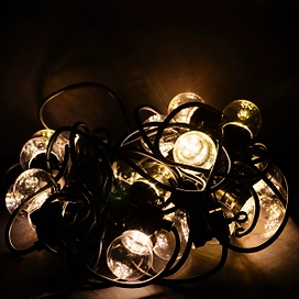 Гирлянда лампочки SH LIGHTS 100 LED теплый белый 9,5 м