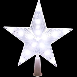 Верхушка на ель SH LIGHTS 31 LED белый 21 см