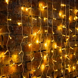 Гирлянда уличная Neon-Night Дождь желтый 192 LED 2x1,5 м