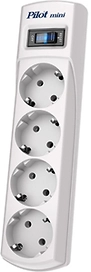 Сетевой фильтр Pilot mini 5м (4 розетки) белый