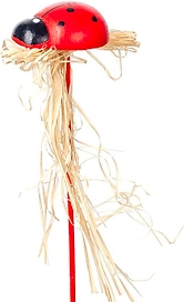 Новогодняя композиция Божья коровка на вставке красная 20x3,5 cм