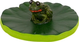 Фигура прудовая ECOTEC Лягушка на листе 8х20,3 см