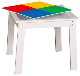 Столик игровой Lego table 60x60x51 см белый