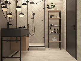 Керамогранит Unitile Life OAK GREY 12,5x50 см