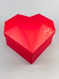 Коробка сердце красный 27 см