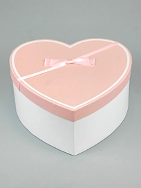 Коробка сердце розовый 27см