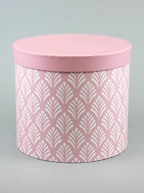Коробка круглая розовый 24 см