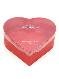 Коробка сердце красный 17 см