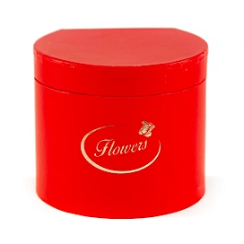 Коробка сердце красный 12x10 см