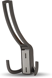 Крючок мебельный JET 397 трехрожковый замак жемчужный серый браш.никель