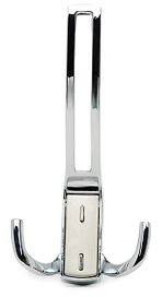 Крючок мебельный JET 397 трехрожковый замак хром браш.никель