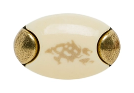 Ручка-кнопка с фарфором оксидированная бронза KERRON KF05-09 OAB 