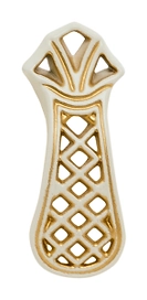 Ручка-кнопка белый с золотом KERRON RK-041 WG 