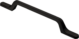 Ручка-скоба 128 мм матовый черный KERRON S-2430-128 BL