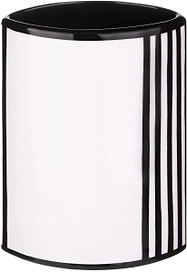 Стакан для зубных щеток Grafica белый/черный