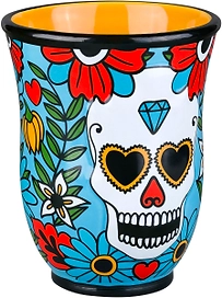 Стакан для зубных щеток MOROSHKA Los Muertos голубой