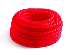 Шланг гофрированный для PE-X ДН32 бухта 50 м красный