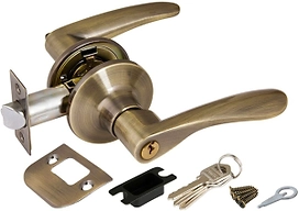 Дверная ручка для межкомнатной двери PUNTO SIMPLE LIVING 6020 AB-E бронзовый