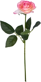 Искусственный цветок Роза розовая 56 см