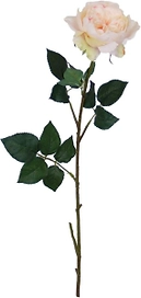 Искусственный цветок Роза английская кремово-розовая 76 см