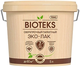 Паркетный Эко-Лак ТЕКС BIOTEKS LD, полуматовый 5 л