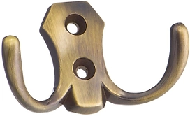 Крючок мебельный KERRON Hooks KR 0020 AB двойной бронзовый