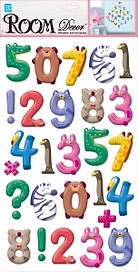 Наклейка декоративная Room Decor 9502 PSA веселые цифры 24x41 см