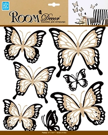 Наклейка декоративная Room Decor 5002 REA бабочки 30,5x31,5 см