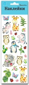 Наклейка декоративная Room Decor 3805 PEA мимишный зоопарк мини 10x25 см
