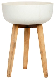 Горшок на ножке круглый D39 H55