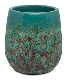 Горшок керамика "Глазурь" зеленый D28 H30