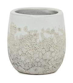 Горшок керамика "Глазурь" бежевый D15 H16