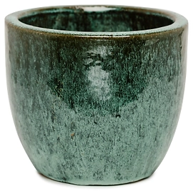 Горшок керамика "Глазурь" салатовый D20 H17