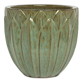 Горшок керамика "Глазурь" серый D29 H26