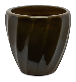 Горшок керамика "Глазурь" бронза D30,5 H29