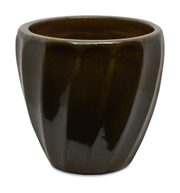 Горшок керамика "Глазурь" бронза D24,5 H23