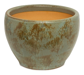 Горшок керамика "Глазурь" серый D34,5 H25,5