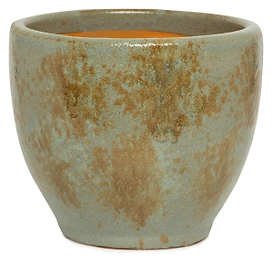 Горшок керамика "Глазурь" серый D42,5 H30