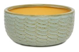 Горшок керамика "Глазурь" салатовый D26 H12