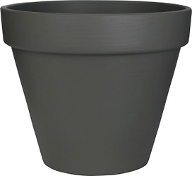 Горшок пластиковый серый D24 H20