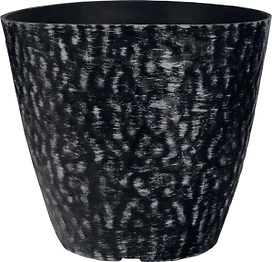 Горшок пластиковый серебро D20 H18