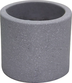 Горшок с Суккулентом серый цемент-5 D7 H6
