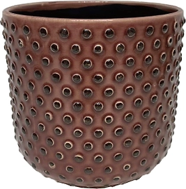 Горшок керамика "Глазурь" розовый D13 H13